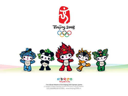 Mascotas de Olimpiadas en Beijing