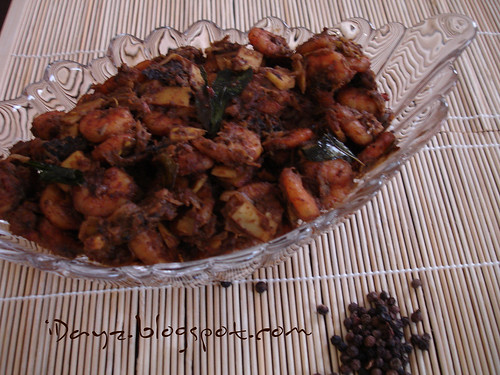 Nadan Chemmen Varattiyathu / Kerala Prawns Roast