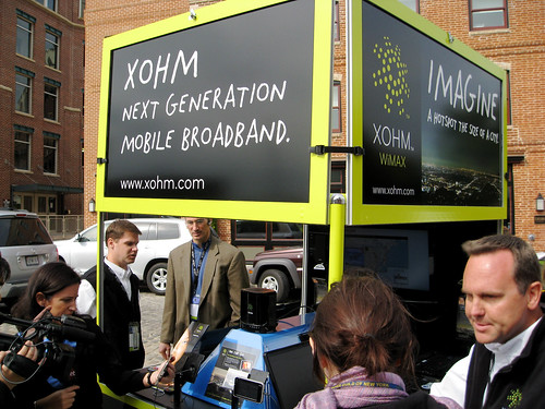 Xohm Booth at WiMAX Baltimore par Somewhat Frank