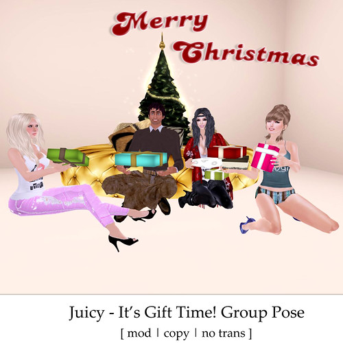 It's Gift Time! Free Juicy Group Pose by you.