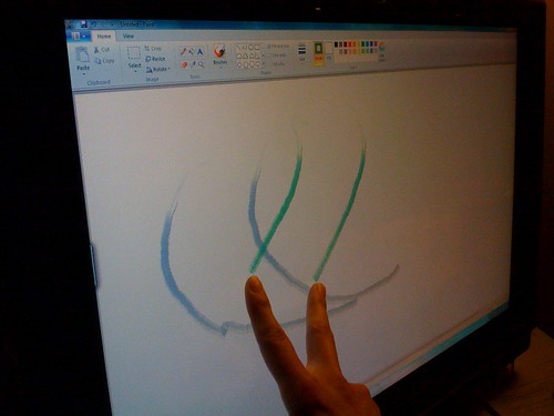 Multi-touch in Windows 7 on HP TouchSmart PC by you.