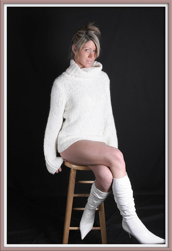  Jennifer in white sweater and boots 