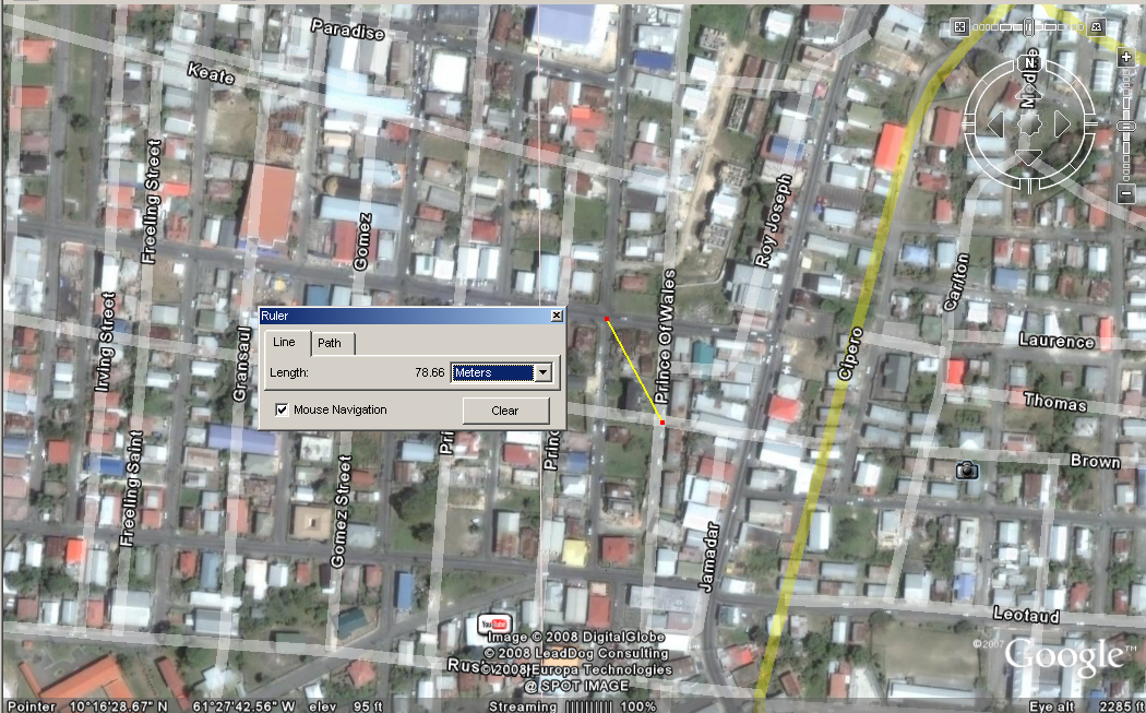  Google Maps and Trinidad.
