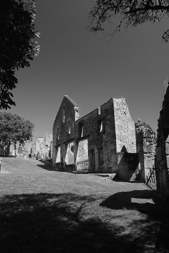 Remains of a barn at Oradour sur Glane, Limousin, France