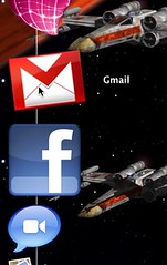Prism Gmail and Fluid Facebook icons