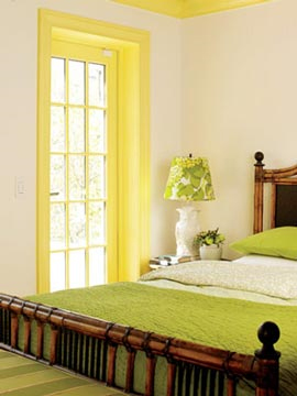 yellow window trim