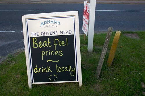 Beat Fuel Prices - Drink Locally