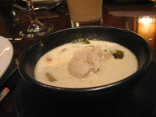 Tom Kha Gai / Herbed coconut milk soup with chicken and galangal