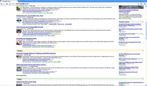 Google News India new layout sections