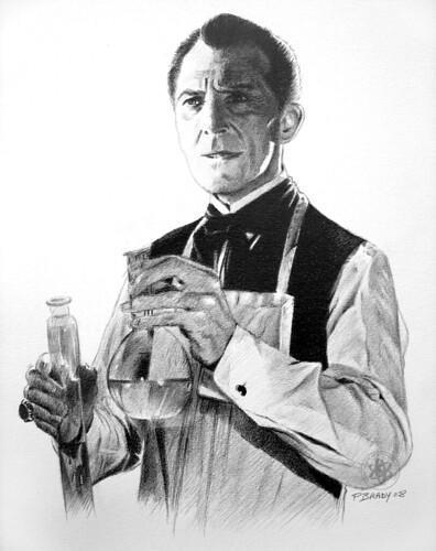 Peter Cushing (by pbradyart)