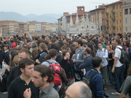 Pisa, manifestazione 23 ottobre 2008