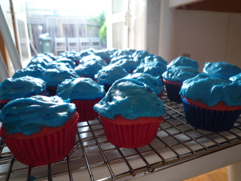 Red State Blue State Cupcakes