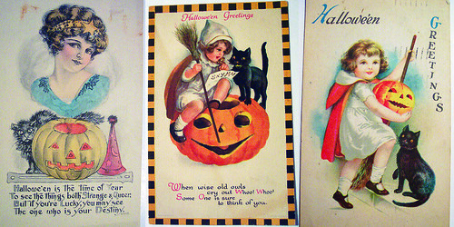 vintage Halloween posters