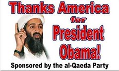 Osama bin Laden thanks America for Barack Obam...