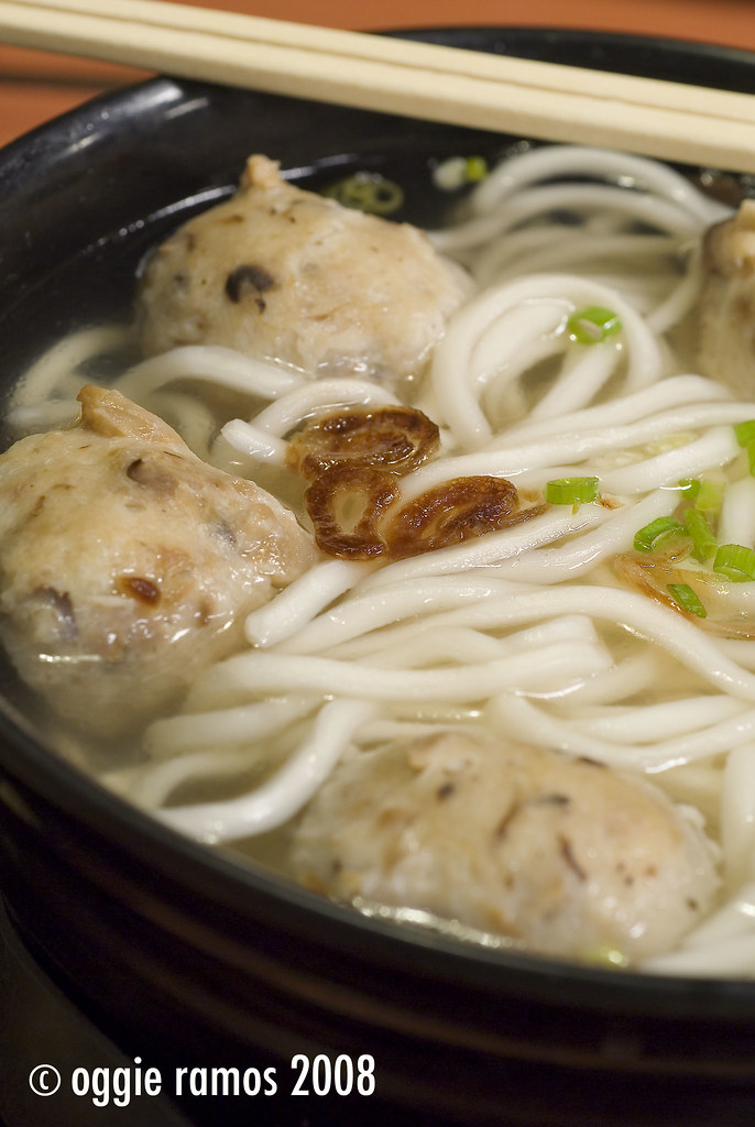 Mushroom Meatball Noodle Soup (Php 106)