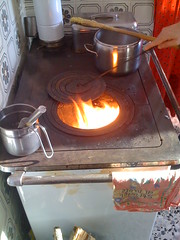 wood burning stove for Polenta