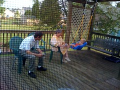 Swinging with Grandma and Grandpa F