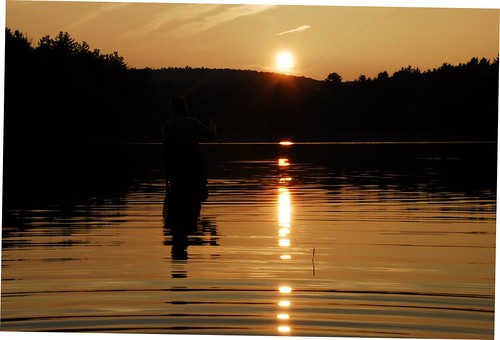 Dean Fishing at Waterloom Pond