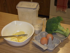 Broccoli Cake ingredients