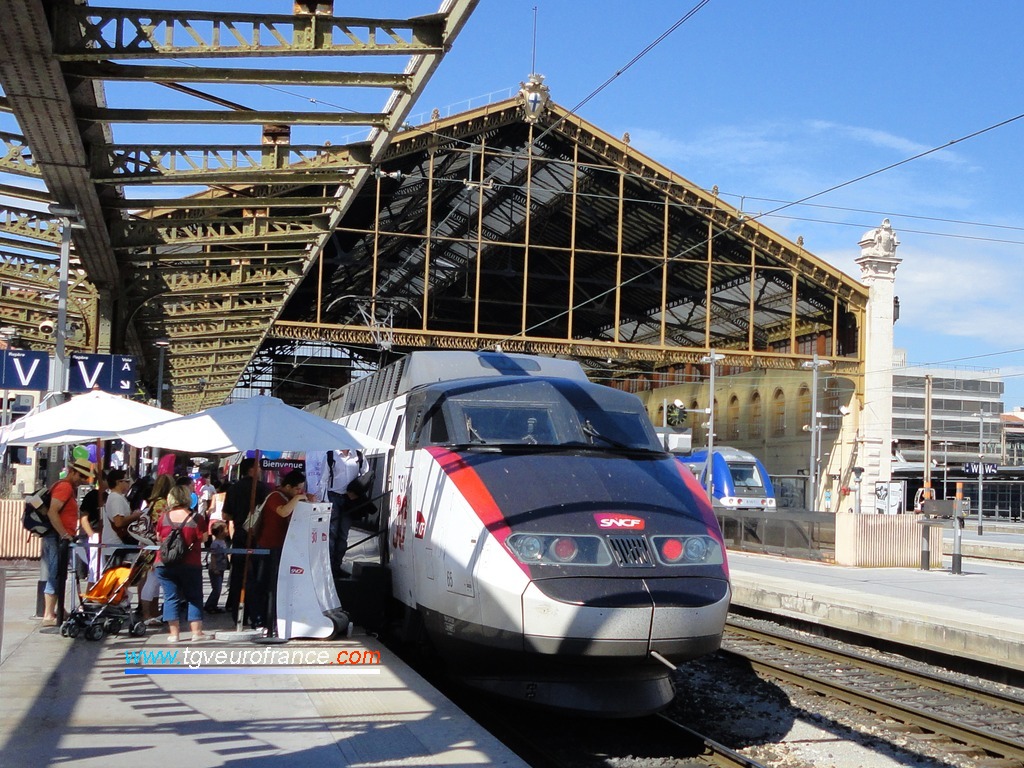 Célébration des 30 ans du TGV lors de l'étape marseillaise de la rame TGV Expérience