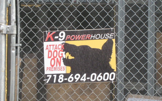 Attack Dog Sign