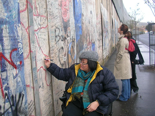 writing on the peace wall