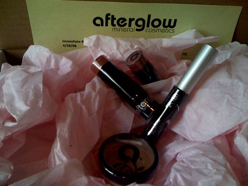 Swag from afterglow mineral cosmetics