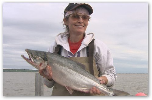 Sarah Palin Holding Fish