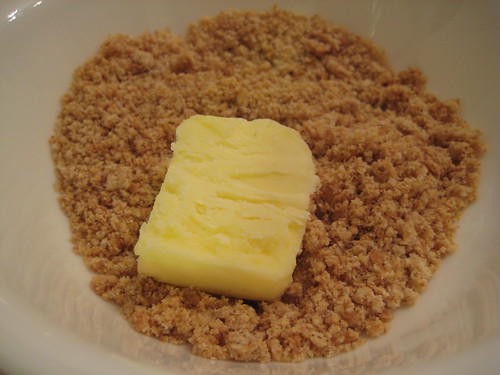 cookie crumbs w/ butter