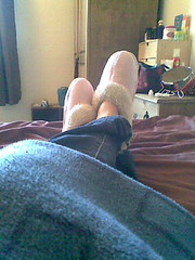 Napping in nanna slippers before pub by itskatelliott