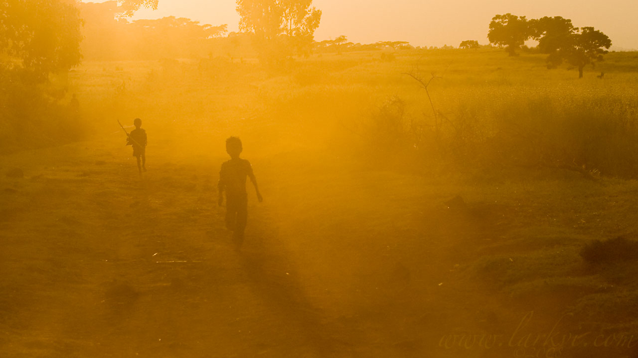 Running Children, Bichena, Gojam, Ethiopia, November 2008