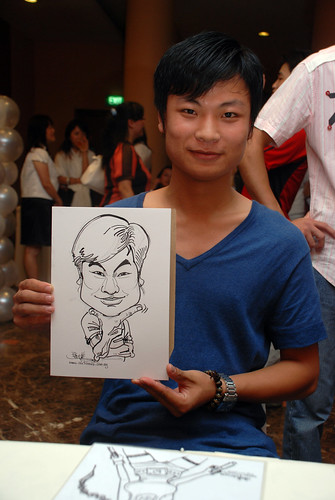 Caricature live sketching for Nippon Express Singapore Pte Ltd - 6
