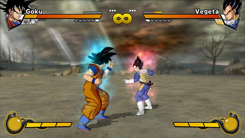Dragon Ball Z Burst Limit pelea Goku con Vegeta