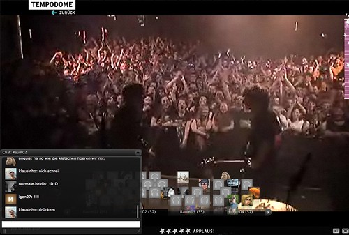 Screenshot vom Konzert