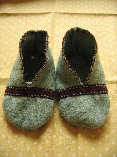 baby slippers made by kim