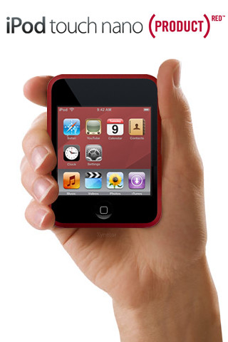 iPhone Wallpaper: iPod touch nano (PRODUCT) RED hand