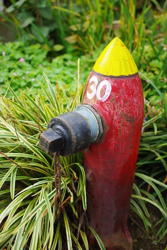 小布施の水道栓　a fire hydrant in obuse