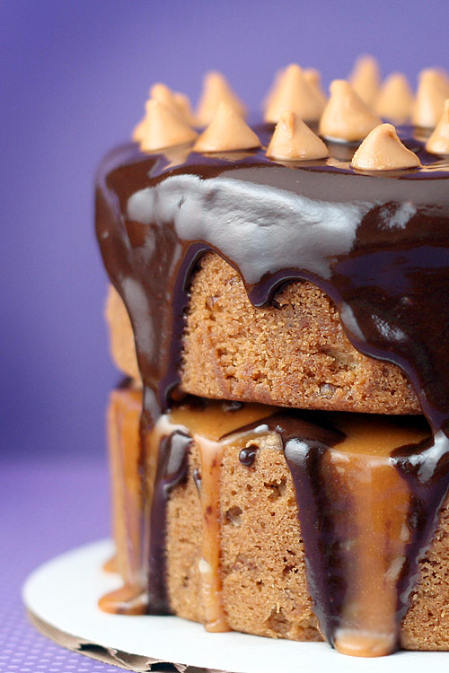Butterscotch Brownie Birthday Cake