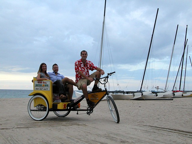 Ocean View Rickshaw on the Beach