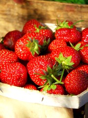 Locally grown strawberries. (Photo credit: Sienna Wildfield)