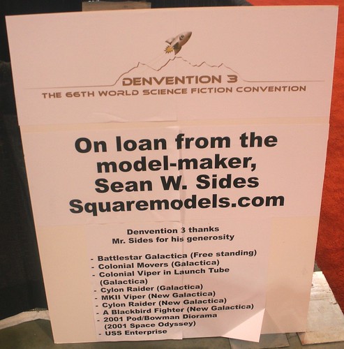 Sign for Model-maker Sean W. Sides