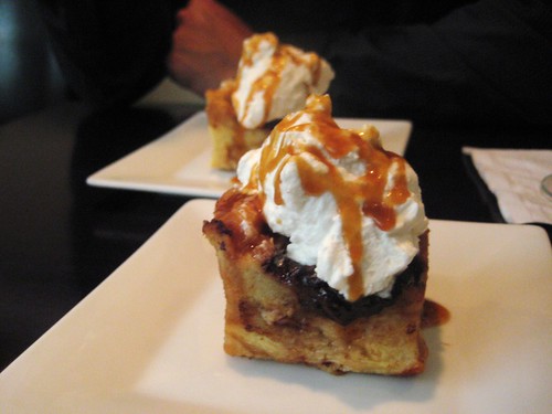 Chocolate Croissant Bread Pudding With Warm Caramel @ Restaurant 15 by you.
