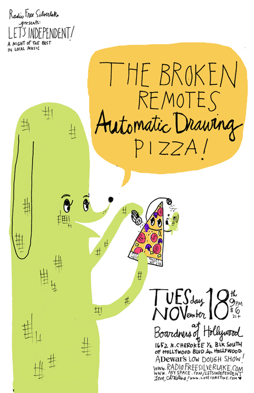 The Broken Remotes/Automatic Drawing/Pizza! Poster