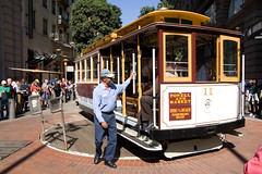 Turning the Cable Car