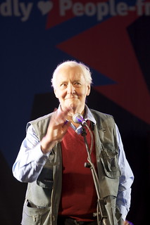 From http://www.flickr.com/photos/7489040@N03/2621655572/: Tony Benn - .Capitalism and communism have one thing in common: they both absolutely detest democracy..