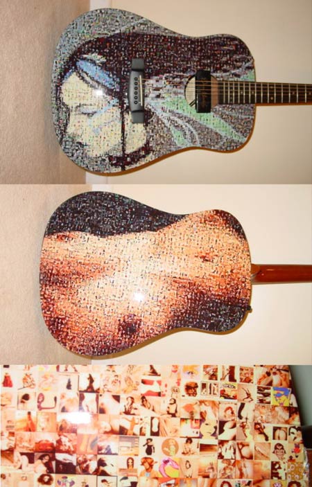MrGone - DeviantART painted decorated guitar