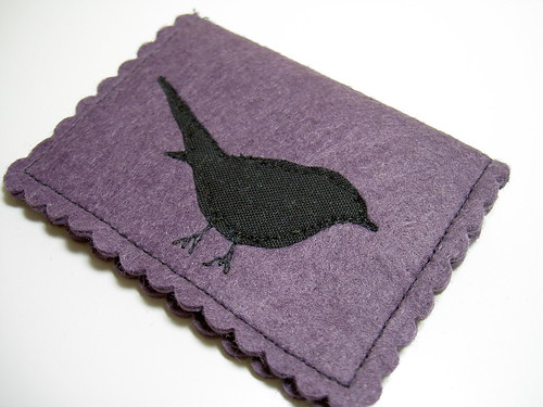 Purple birdie needlebook.