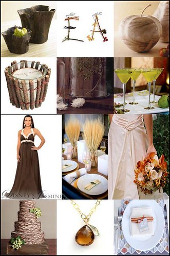 Try rustic elements for a fall wedding spring is another good time of year