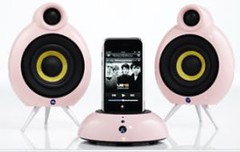 Pink iPod dock by momentimedia