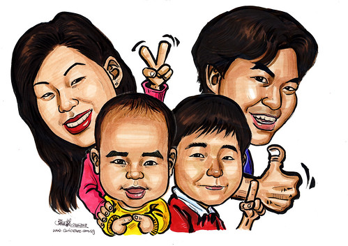 Family caricatures 04062008